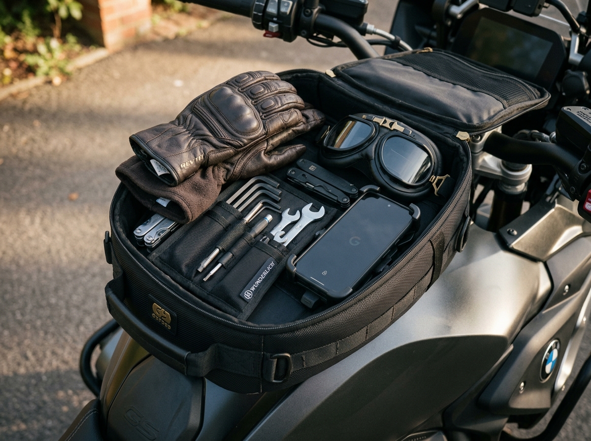Tumi Ride riding accessories for organized packing